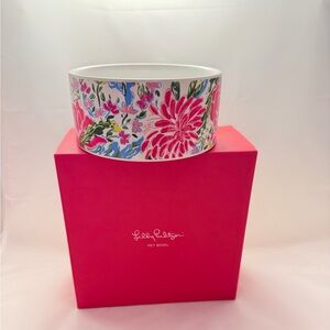 LILLY PULITZER PET BOWL ~ SPLENDOR IN THE SAND ~ NIB ~